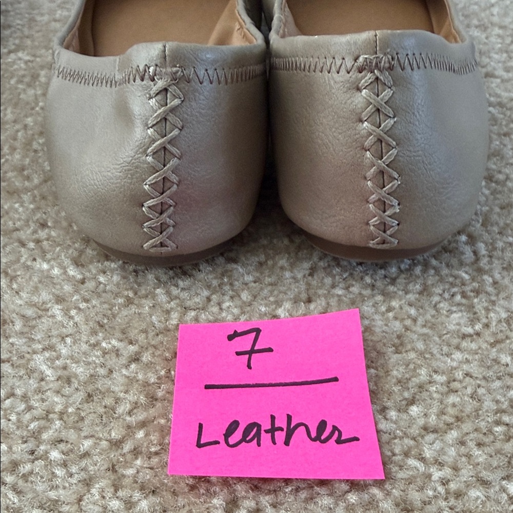 Lucky Brand Emmie Style Women's Suede and Leather Flats Size 6.5 & 7 - Picture 5 of 16